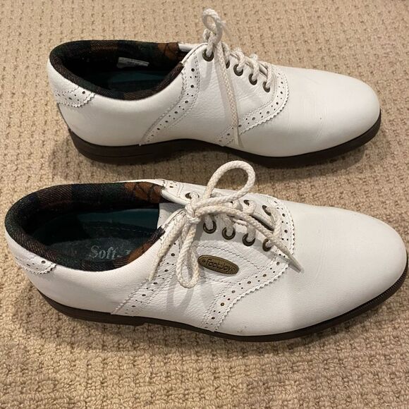 FOOTJOY Stylish White Woman’s Golf Shoes. Size 7.5 - Picture 3 of 9